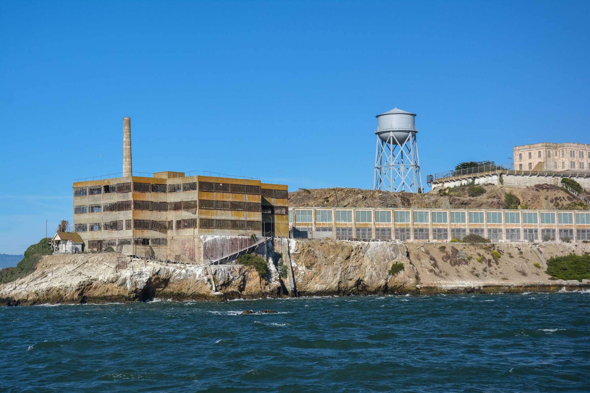 rocky shores of Alcatraz
