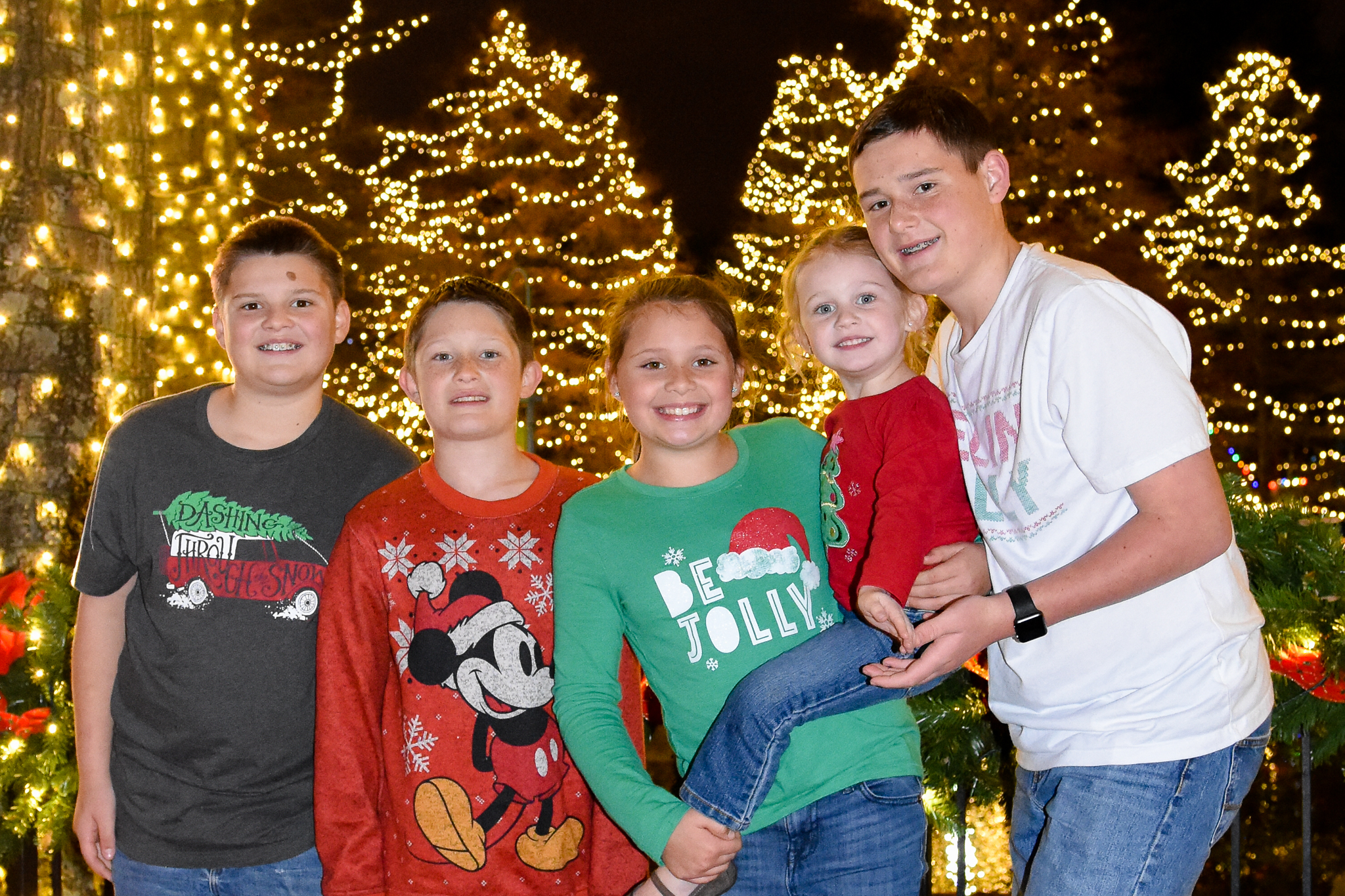 WinterFest at Carowinds Christmas lights in Charlotte