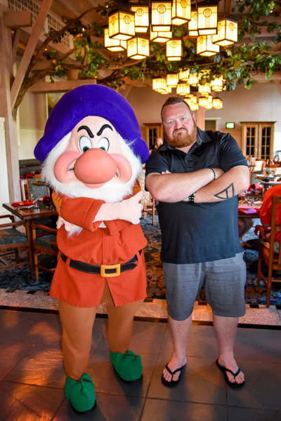 Jacob with Grumpy at Storybook Dining