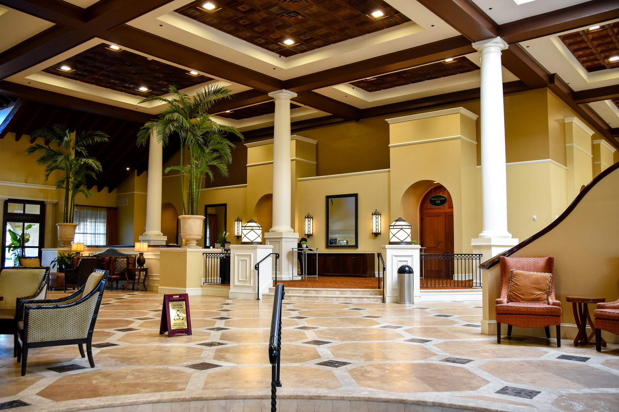 Beautiful lobby at King and Prince Beach Resort