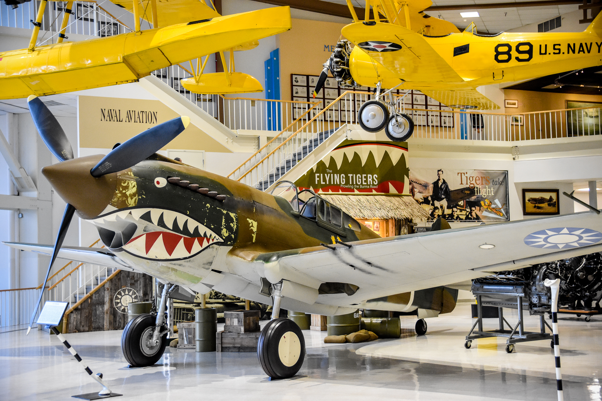 P-40B Tomahawk fighter with the shark mouth