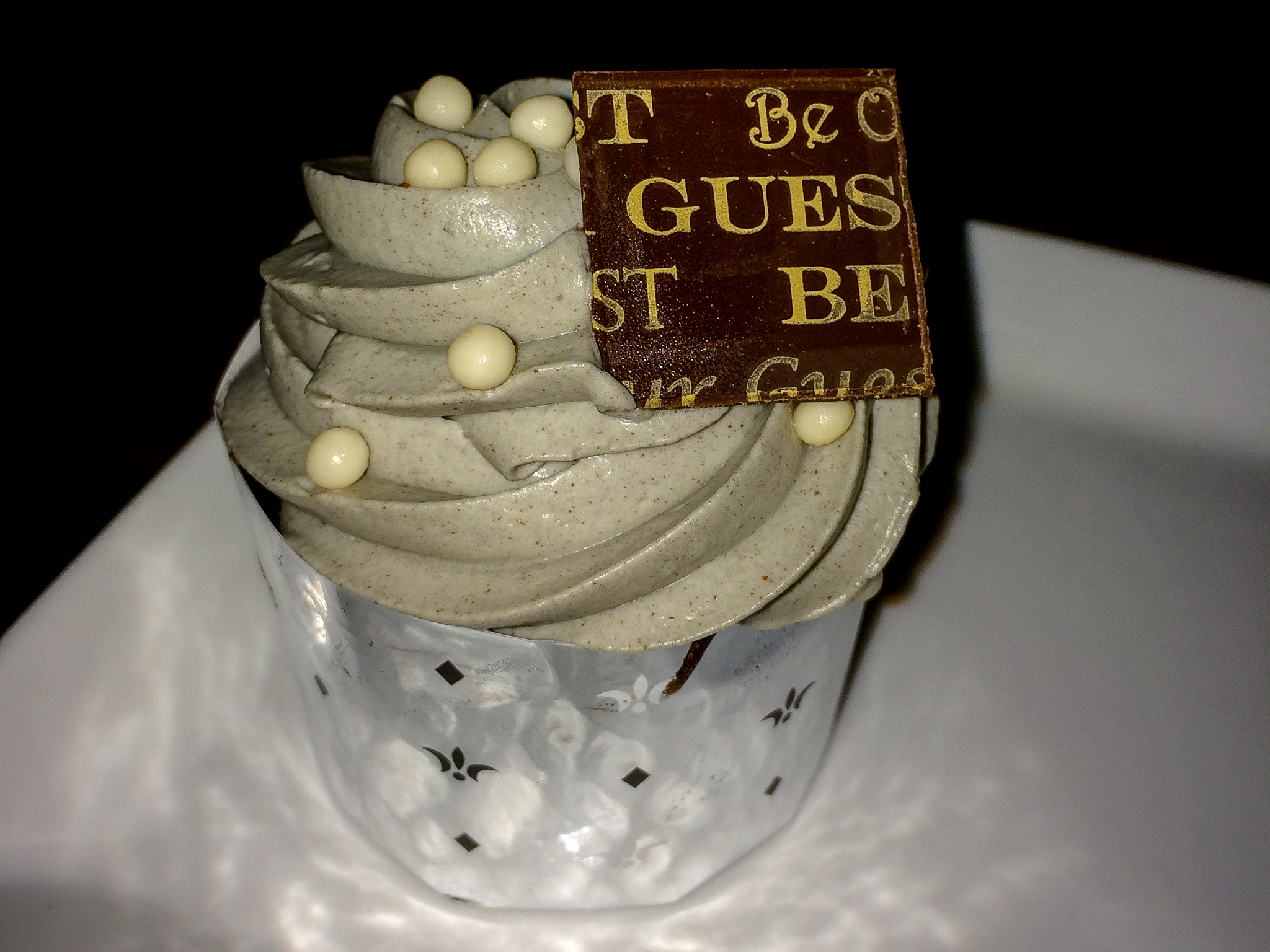 Grey Stuff Cupcake from Be Our Guest