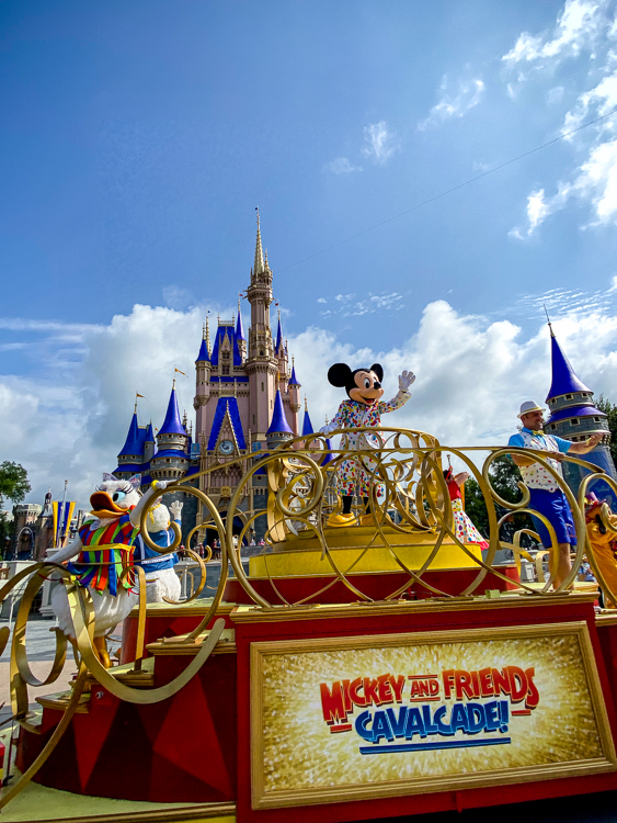 NEW Mickey and Friends Cavalcade at Magic Kingdom + Castle