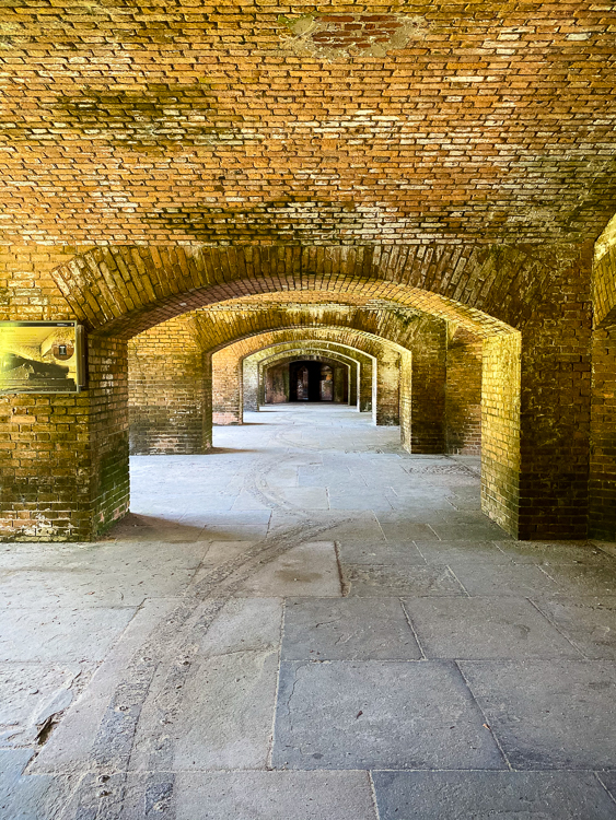 Tunnels and walkways Fort Jefferson