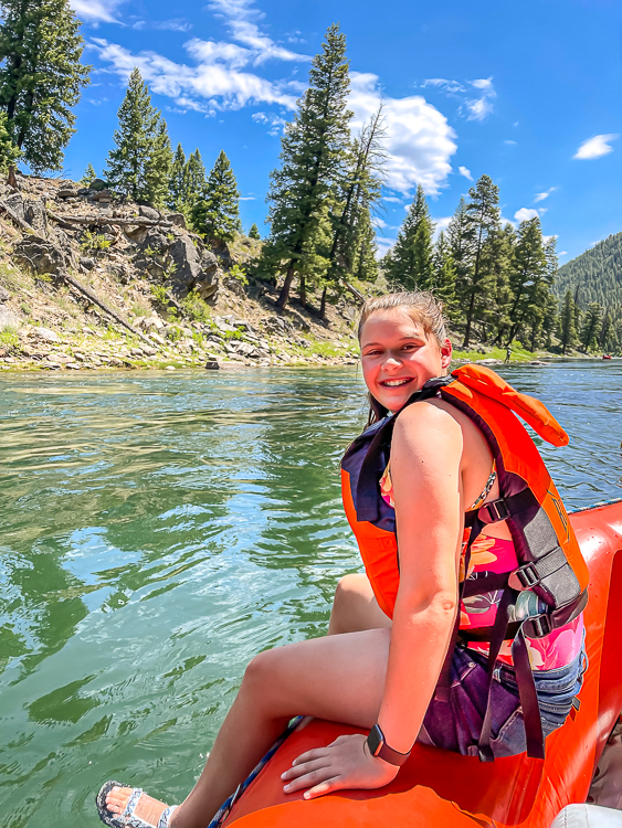 whitewater rafting with kids in Idaho