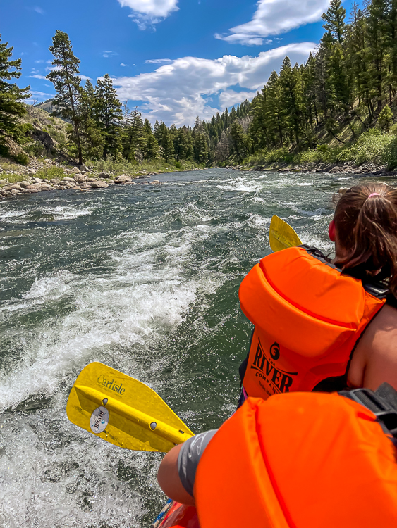 Whitewater rafting with kids Salmon River