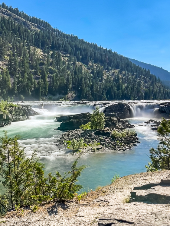 Kootenai Falls waterfall in Montana
