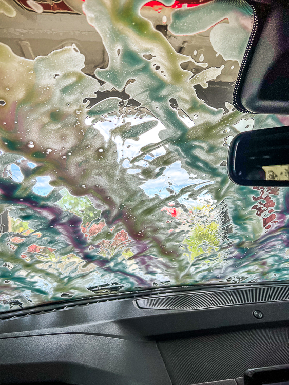 car wash in Nanaimo on British Columbia road trip